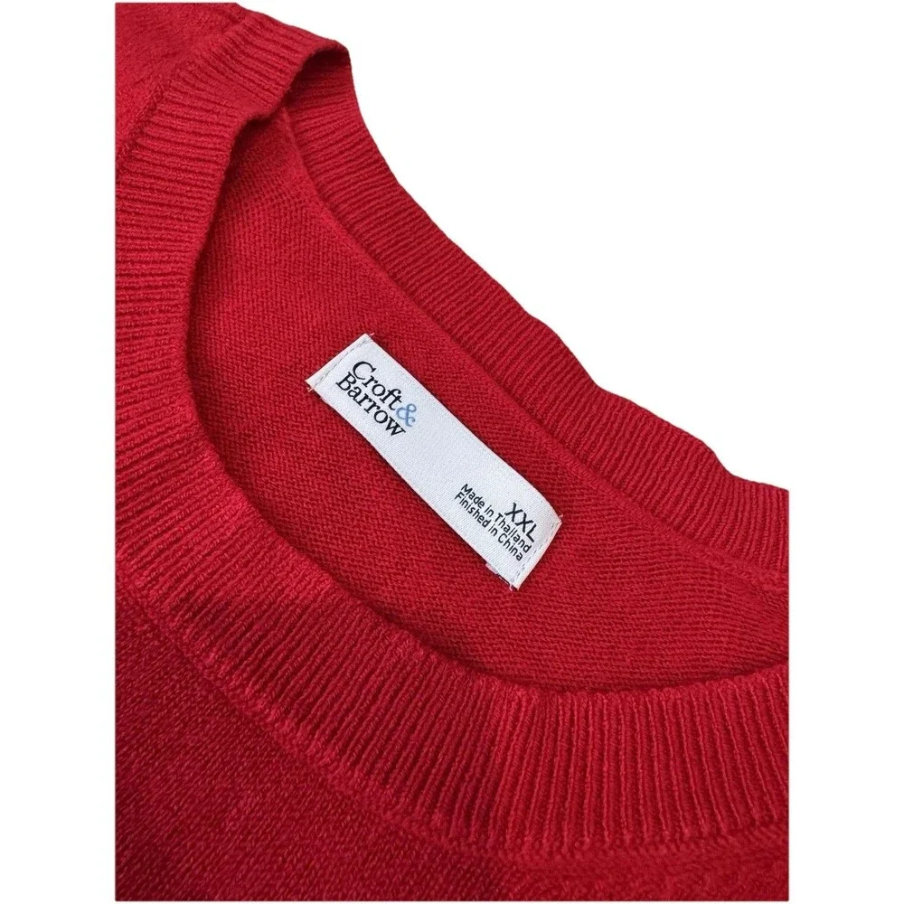 Croft & Barrow Sweater size XXL Red Extra Soft New With Tags Women's